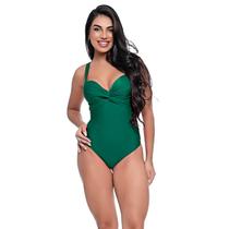 Maiô Feminino Com Bojo Transpassado Modela Cintura e Busto