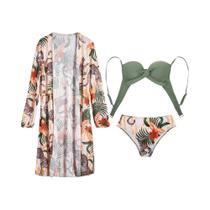 Maiô Feminino De Verão 2023 Estampa Da Moda Maiô Sexy Conjunto De Biquíni De 3 Peças Moda Praia