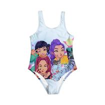 Maiô Feminino De Verão KPop Demon Hunters Com Estampa 3D, Peça Única, Roupa Casual De Praia Para