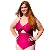 Maiô Feminino Hidroginastica Proteção Uv50 Natação Boddy Plus Size 50 ao 56 Modelador Chapa Barriga