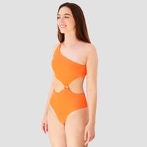 Maiô Feminino Laranja Argola Evebeach