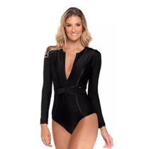 Maiô Feminino Modelador Manga Longa Stylish UV50+ Kalini Beachwear Maiô Feminino Modelador Manga Longa Stylish UV50+ Kalini Beachwear