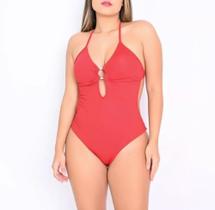 Maiô Feminino Modelo Liso Body de Praia