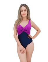 Maiô feminino plus size com bojo recorte estampado P ao 52