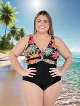 Maiô Feminino Praia E Piscina Com Tira Frontal Decote Em V Maiô Feminino Praia E Piscina Com Tira Frontal Decote Em V