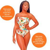 Maio Feminino Praia sem alça Dupla Face Maio Feminino Praia sem alça Dupla Face