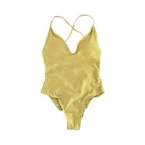 Maiô Feminino Sexy Acolchoado De Uma Peça, Cor Sólida, Roupa De Banho Monokini, Roupa De Praia De Maiô Feminino Sexy Acolchoado De Uma Peça, Cor Sólida, Roupa De Banho Monokini, Roupa De Praia De