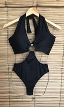 Maiô Frente Única Engana Mamãe Sol Tropical Casual Malha Suplex de Poliamida Costas nuas sem costas MAIO FEMININO MAIÔ MODA PRAIA Férias Casa