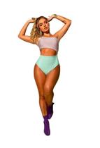 Maiô Galaxy Lycra Liso - Hellen Carolina