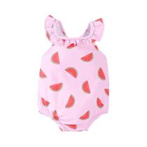 Maiô Halter Com Estampa De Melancia Para Meninas, Ideal Para Verão, Praia E Lazer Maiô Halter Com Estampa De Melancia Para Meninas, Ideal Para Verão, Praia E Lazer