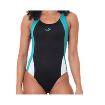 Maiô Hammerhead Helanca com detalhes fechado - Preto/turquesa