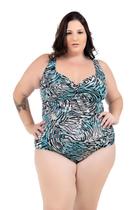 Maiô Hidroginástica Natação Lycra Sem Bojo Plus Size