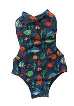 Maiô infantil azul estampado 0 a 16 anos Maiô infantil azul estampado 0 a 16 anos