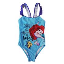 Maio Infantil Azul Sereia Ariel 6 Anos - Basic + Maio Infantil Azul Sereia Ariel 6 Anos - Basic +