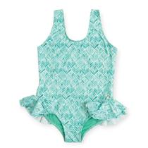 Maiô infantil babadinhos com proteção uv estampa breeze verde