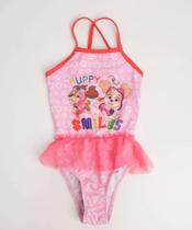 Maiô Infantil Babado Patrulha Canina Nickelodeon Tam 1-59012