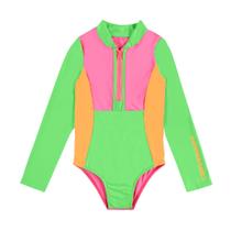 Maiô Infantil BGR em Malha Splash Proteção UV50+ cor Verde