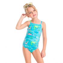 Maiô Infantil com Proteção UV Azul Dinossauro Quimby Maiô Infantil com Proteção UV Azul Dinossauro Quimby