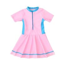 Maiô Infantil Com Zíper E Estampa Floral Para Meninas