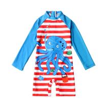 Maiô Infantil De Manga Longa Para Bebês, Roupa De Praia Em Uma Peça, Camiseta De Natação Para