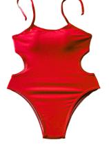 Maiô Infantil e Juvenil com amarração Vermelho Maiô Infantil e Juvenil com amarração Vermelho