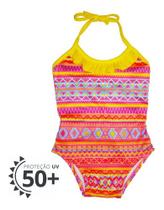 Maiô Infantil Engana Mamãe Arabesco Proteção Uv Praia Verão Maiô Infantil Engana Mamãe Arabesco Proteção Uv Praia Verão
