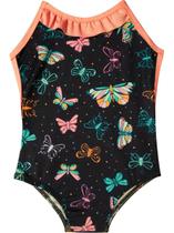 Maiô Infantil Engana Mamãe Borboleta Proteção Uv Praia Verão
