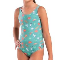 Maiô Infantil Estampado com Alças cruzadas She