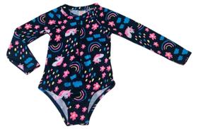 Maiô Infantil Estampado Proteção Uv50+ Costão Com Ziper Maiô Infantil Estampado Proteção Uv50+ Costão Com Ziper