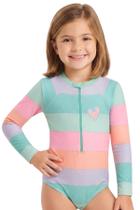 Maiô Infantil Feminino UV 50+ Manga Longa com Zíper Infanti Maiô Infantil Feminino UV 50+ Manga Longa com Zíper Infanti