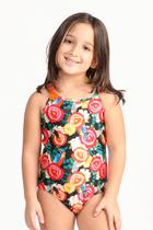 Maiô Infantil Floral estampado