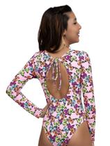 Maiô Infantil Juvenil Manga Longa Proteção Solar UV 50+