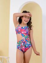 Maiô Infantil Juvenil Moda Praia Natação Piscina Helo Kity