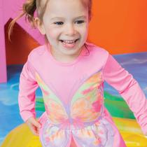 Maiô Infantil Malha Dry com Proteção Uv 50+ Borboleta - Kukiê