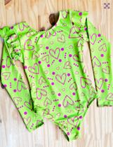 Maio infantil manga longa babado valeriamodapraia