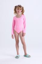 Maiô Infantil Manga Longa Liso VA