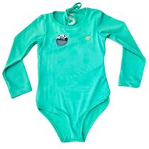 Maiô Infantil Manga Longa Proteção UV 50+ Estampa que Revela na Água Verde Menta Maiô Infantil Manga Longa Proteção UV 50+ Estampa que Revela na Água Verde Menta