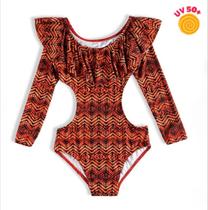 Maiô Infantil Manga Longa Proteção Uv50 Moda Praia Top Top Maiô Infantil Manga Longa Proteção Uv50 Moda Praia Top Top