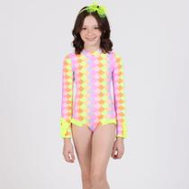 Maiô Infantil Manga Longa Sereia Candy Proteção Uv 50+ Siri Kids Maiô Infantil Manga Longa Sereia Candy Proteção Uv 50+ Siri Kids