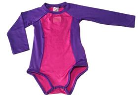Maiô Infantil Menina Bicolor Praia E Piscina Uv50+ Costão
