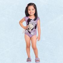 Maiô Infantil Minnie E Margarida Sereia Proteção Solar UV50+ Produto Licenciado - Fakini