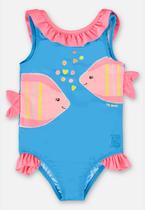 Maiô Infantil Peixinhos em Malha FPS+50 com Forro Up Baby