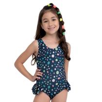 Maiô Infantil Praia She Babadinho Estampado Secagem Rápida Maiô Infantil Praia She Babadinho Estampado Secagem Rápida
