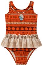 Maiô Infantil Princesas com Proteção UV50+ Moda Praia Kids