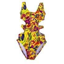 Maiô Infantil Proteção UPF50+ Manu Yellow Forest Maiô Infantil Proteção UPF50+ Manu Yellow Forest