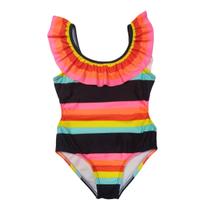 Maiô Infantil Proteção UPF50+ Natação - Black Venice - Mystique Nature