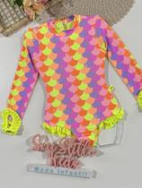 Maiô Infantil Siri Kids Manga Longa Aline Sereia Candy 40248 Maiô Infantil Siri Kids Manga Longa Aline Sereia Candy 40248