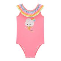 Maiô Infantil Sorvetinho Arco-Íris Proteção Uv 50+ Kukiê