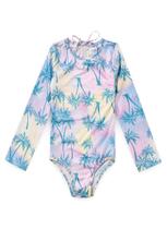 Maiô Infantil UV 50+ Manga Longa Tropical Maiô Infantil UV 50+ Manga Longa Tropical