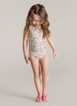 Maiô Infantil UV Hora do Mergulho Floral- Brandili